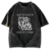 Tokyosol Noisy Raccoons And Possums Washed T Shirt