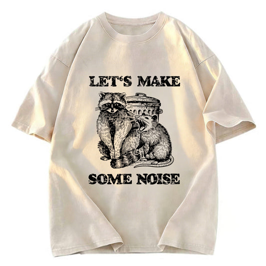 Tokyosol Noisy Raccoons And Possums Washed T Shirt