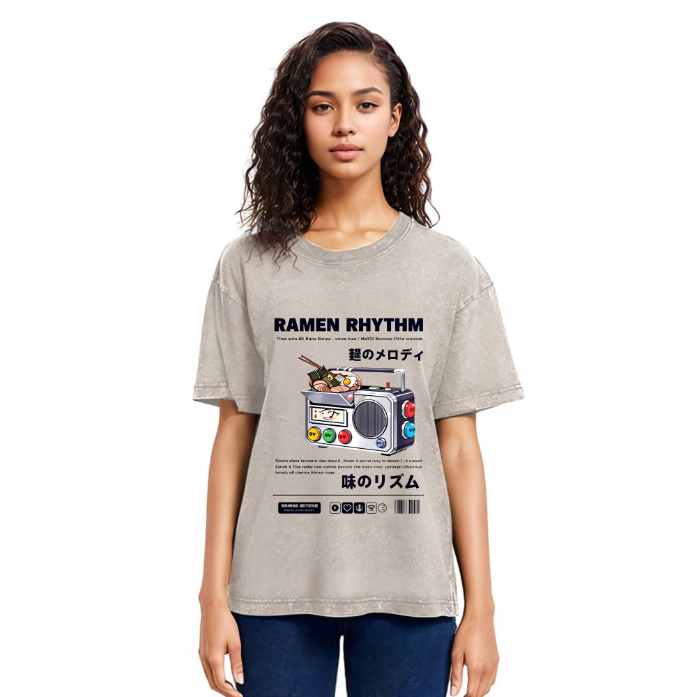 Tokyosol Ramen Rhythm Fleece Lined T Shirt
