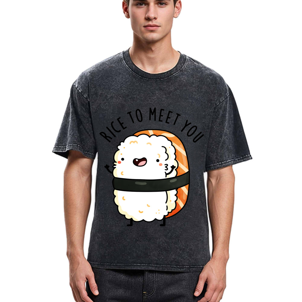 Tokyosol Greetings From Sushi Washed T Shirt