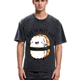 Tokyosol Greetings From Sushi Washed T Shirt