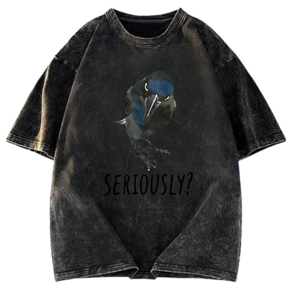 Tokyosol Raven S Question Washed T Shirt