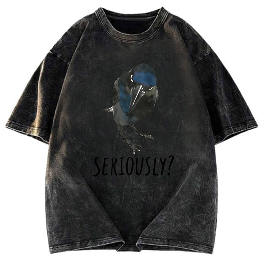 Tokyosol Raven S Question Washed T Shirt