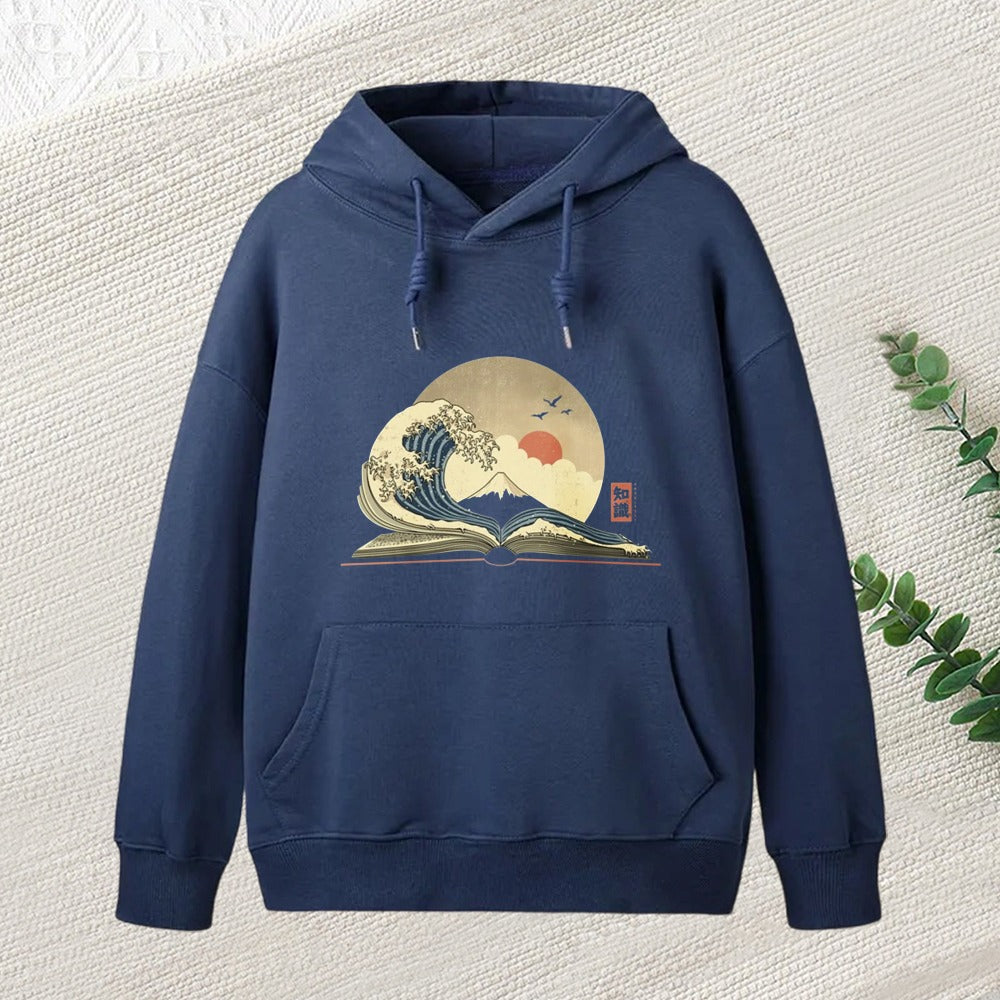 The Great Wave Of Knowledge Inkestyle Hoodie