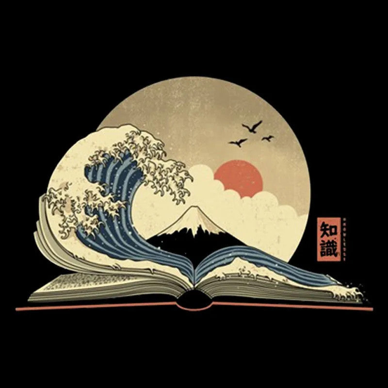 The Great Wave Of Knowledge Inkestyle Hoodie