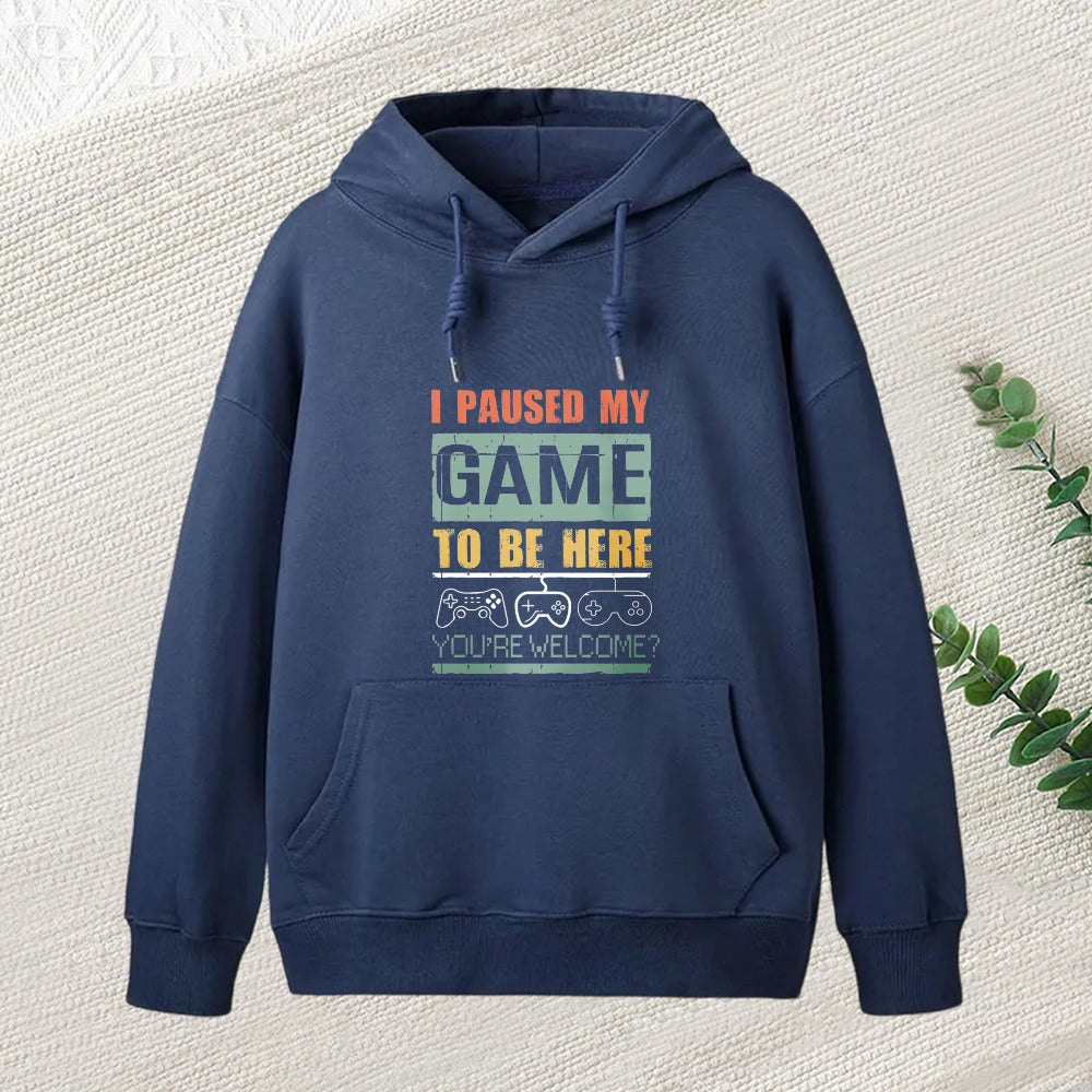 I Paused My Game To Be Here Inkestyle Hoodie