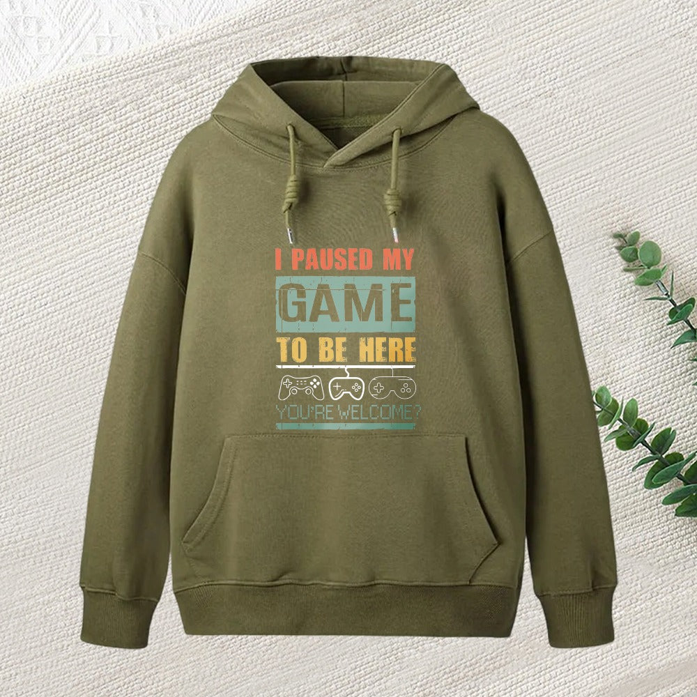 I Paused My Game To Be Here Inkestyle Hoodie