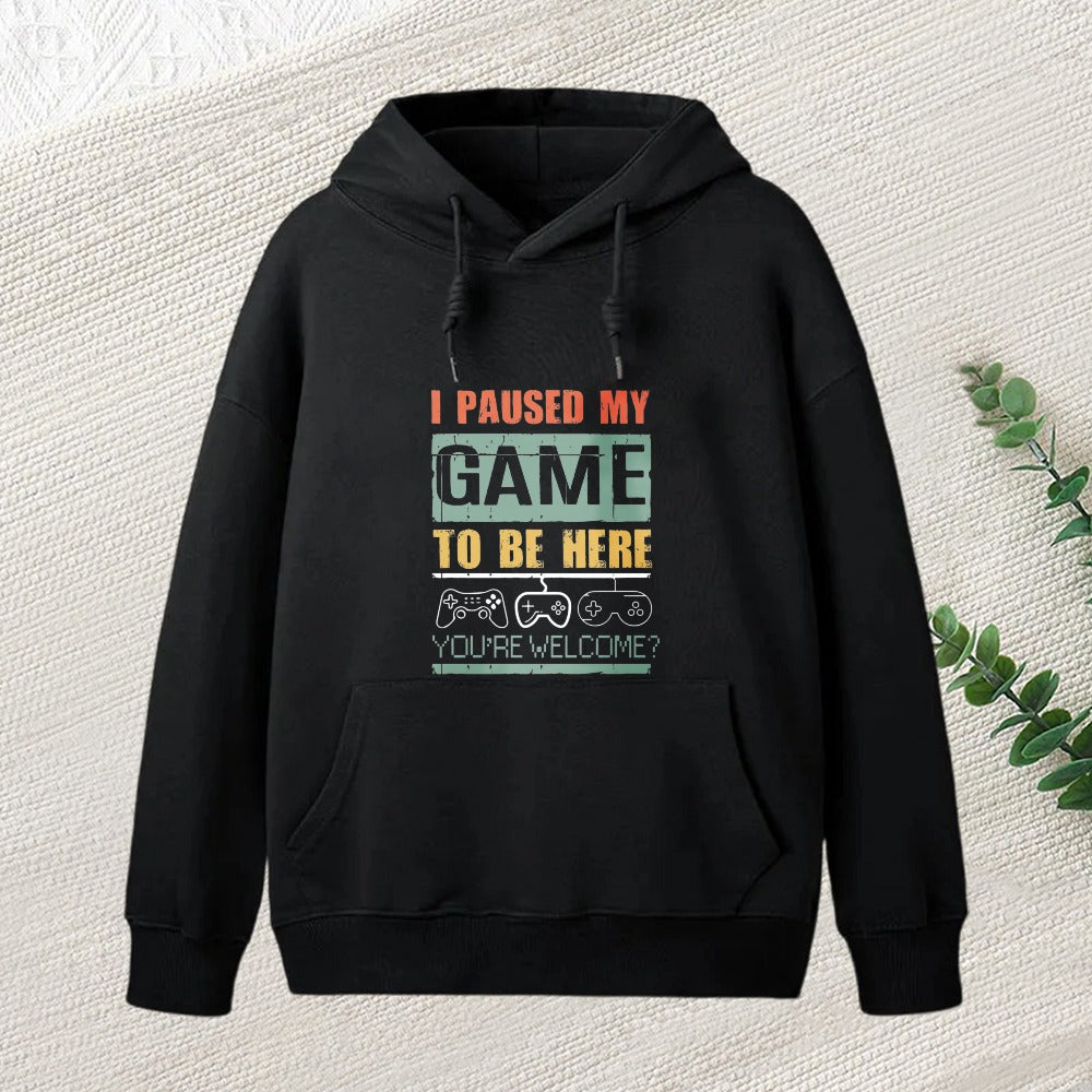 I Paused My Game To Be Here Inkestyle Hoodie