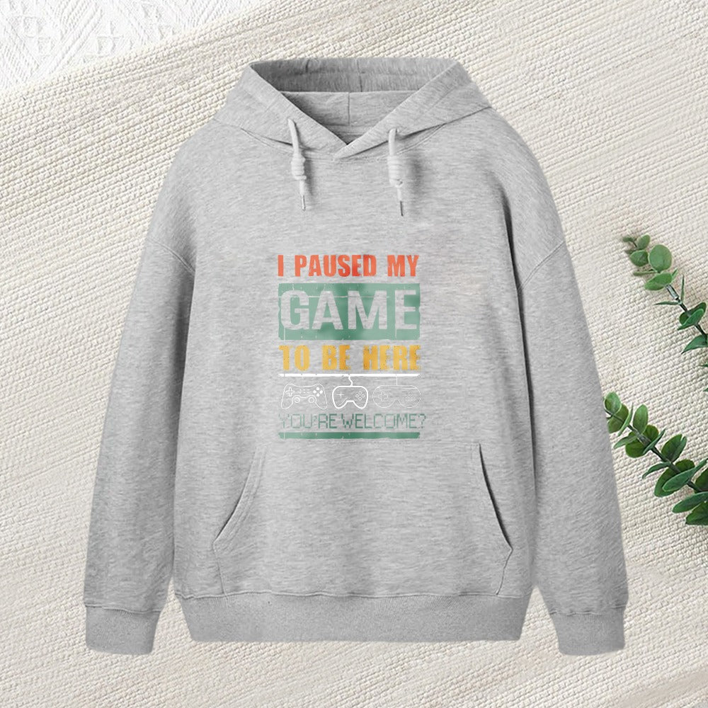 I Paused My Game To Be Here Inkestyle Hoodie