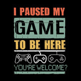 I Paused My Game To Be Here Inkestyle Hoodie