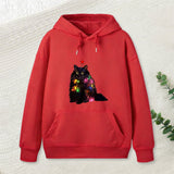 Christmas Lights Cat Inkestyle Hoodie