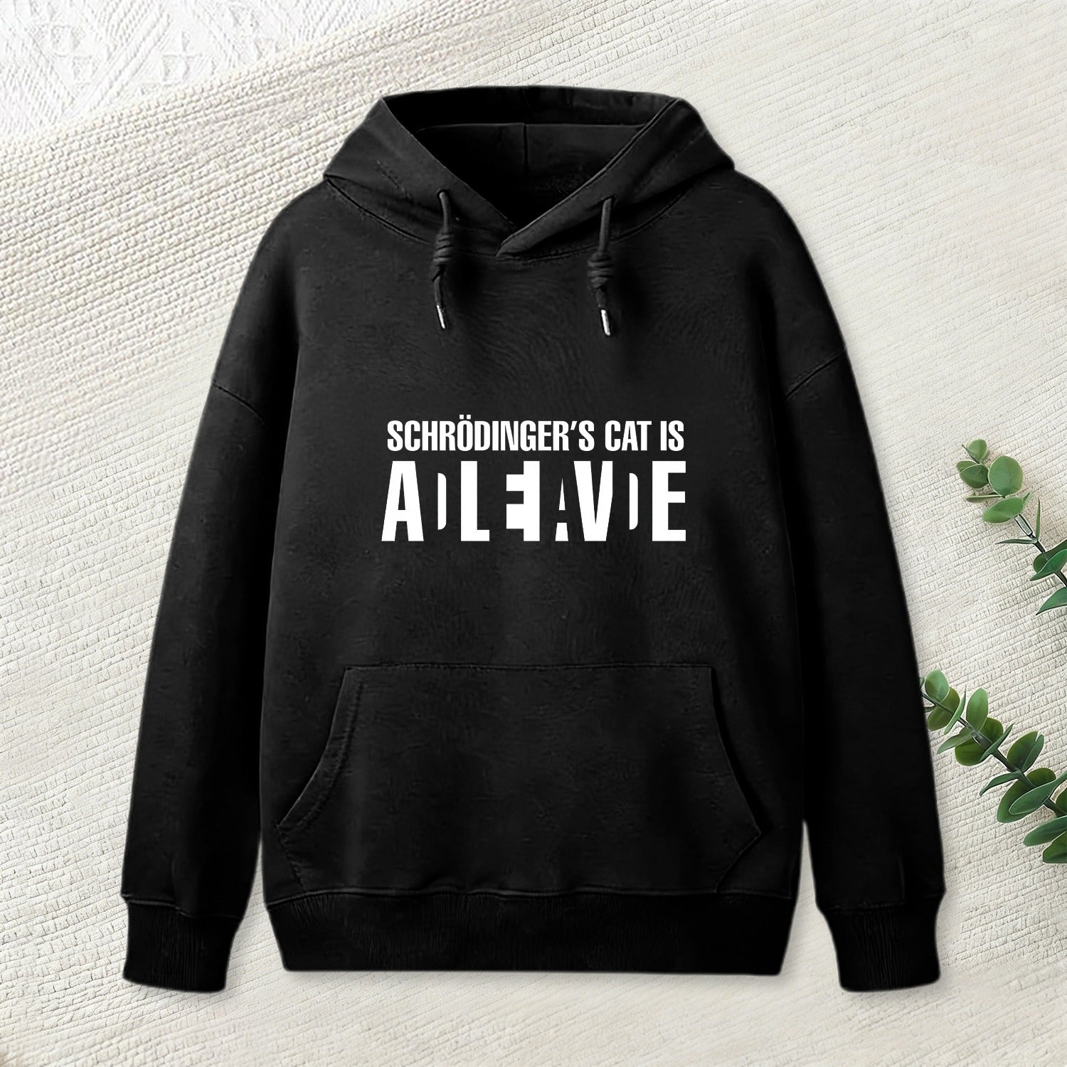 Schrodinger'S Cat Adleiavde Inkestyle Hoodie
