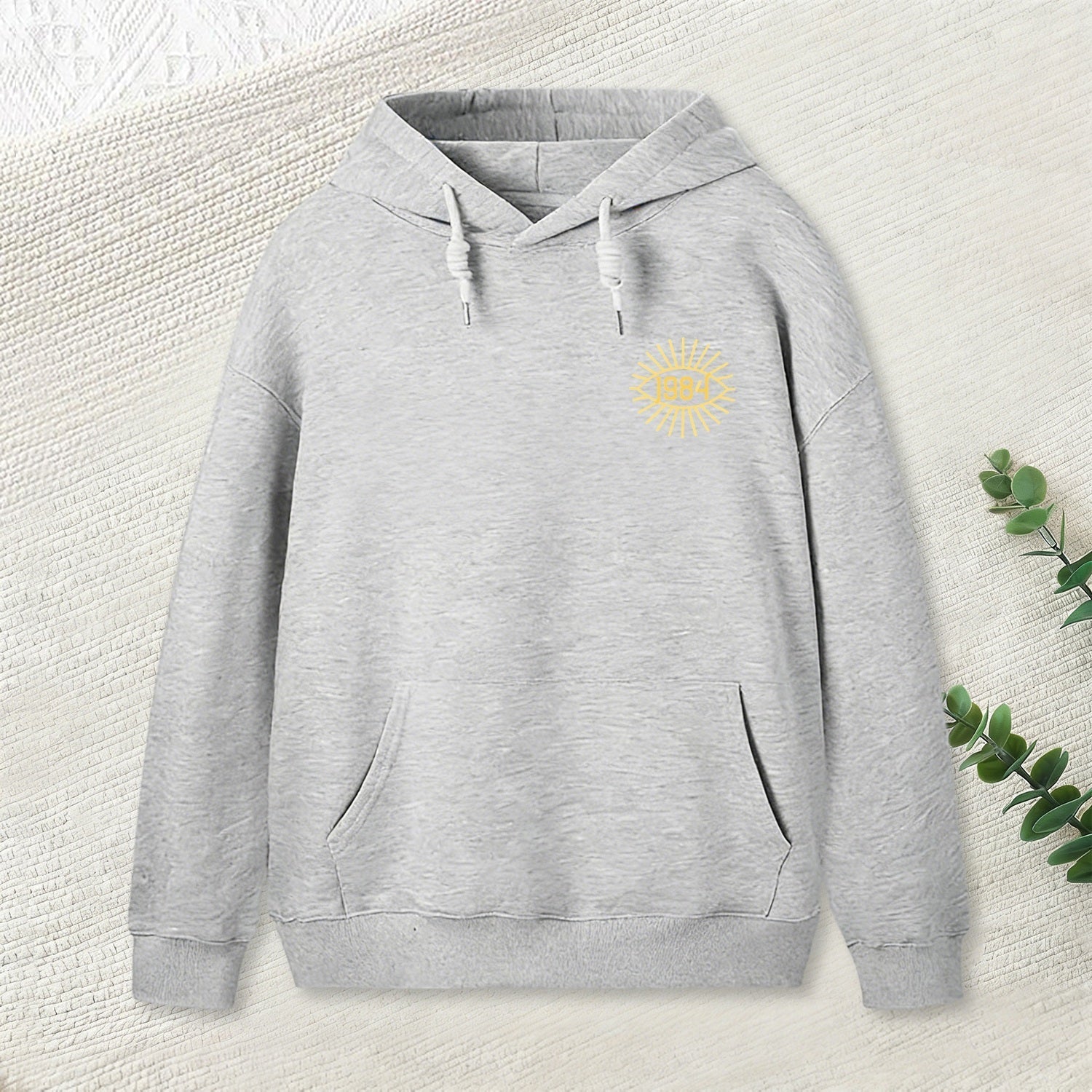 1984 Orwell Front and Back Printed Geek Hoodie
