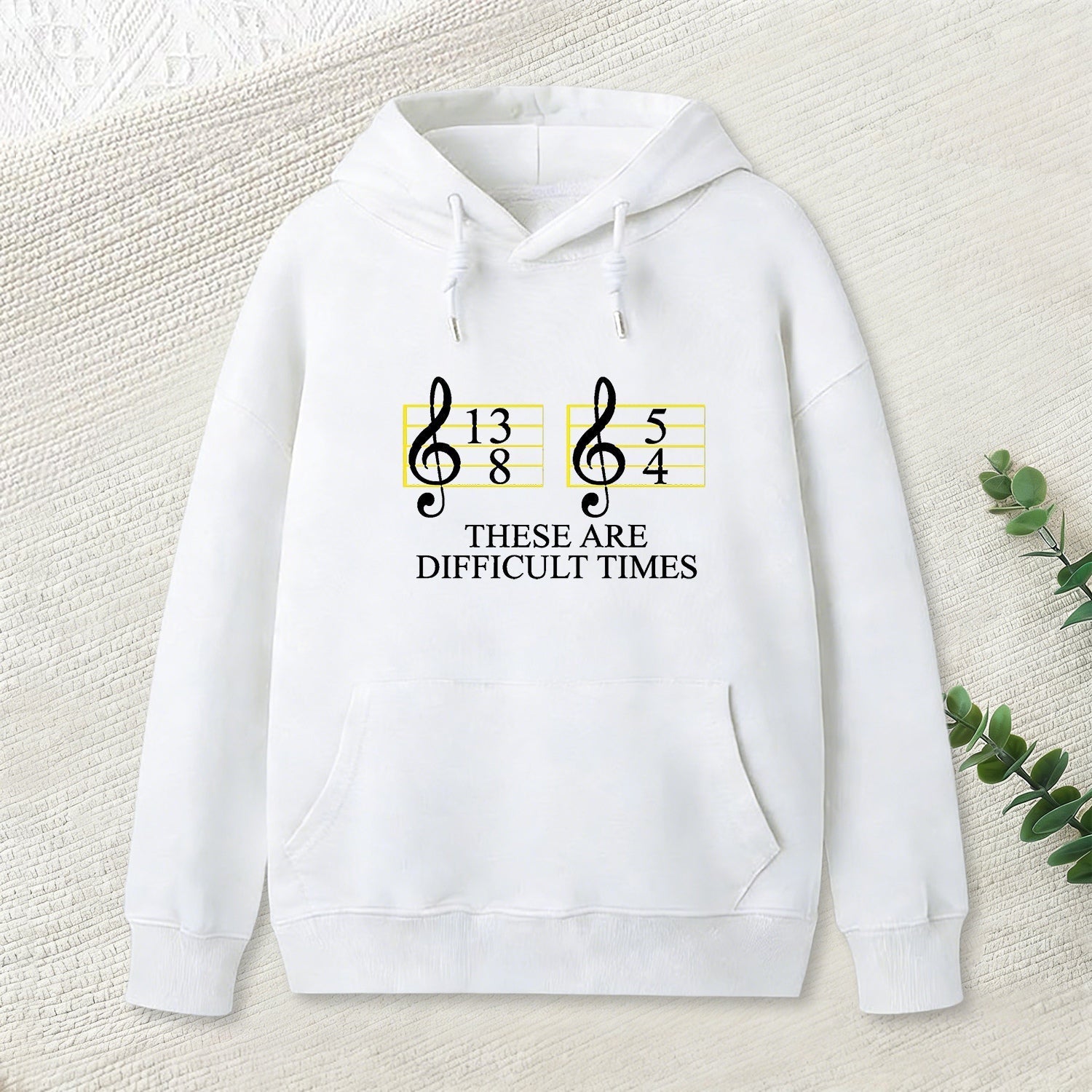 Music Difficult Times Geek Hoodie