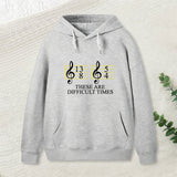 Music Difficult Times Geek Hoodie