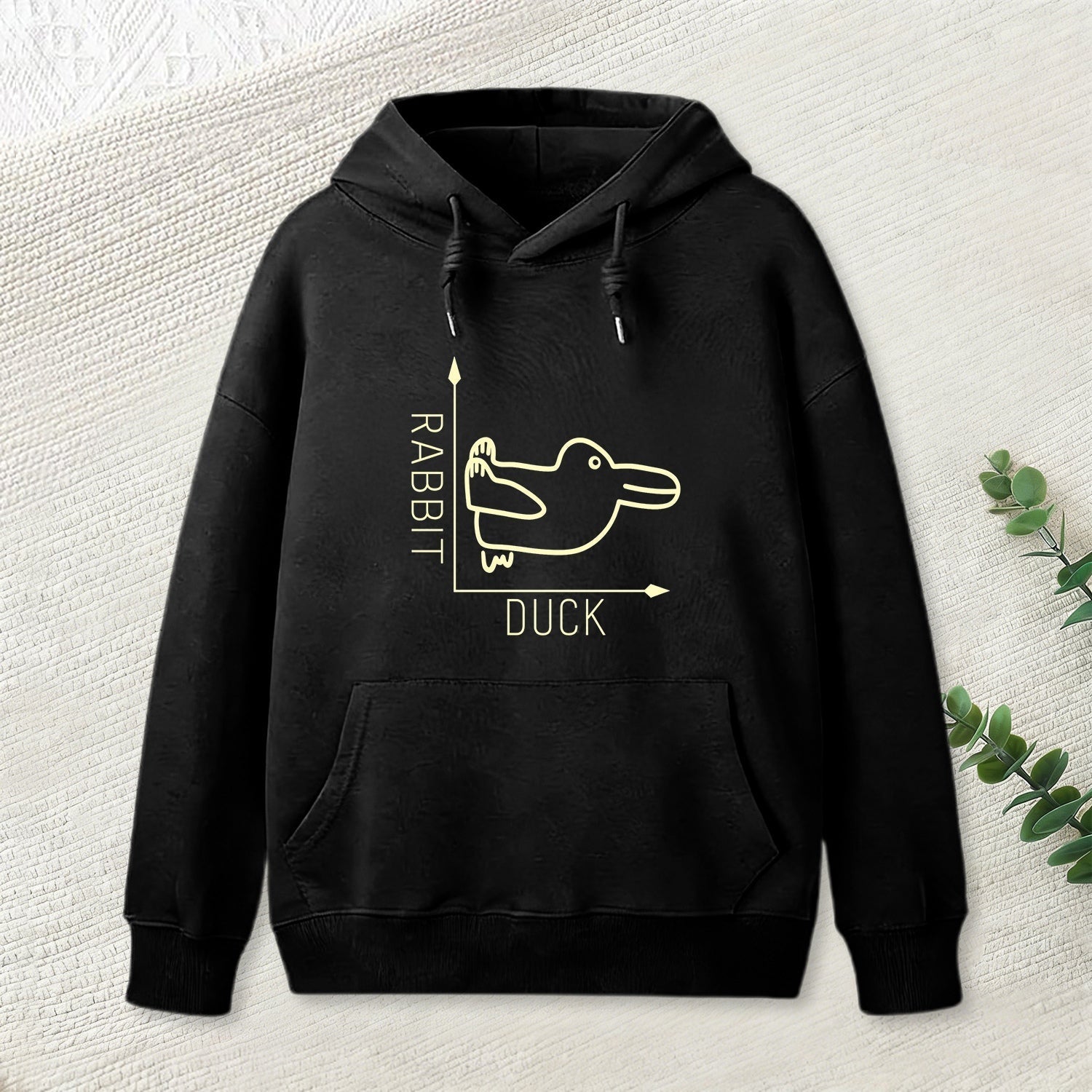 Rabbit or Duck Funny Geek Hoodie