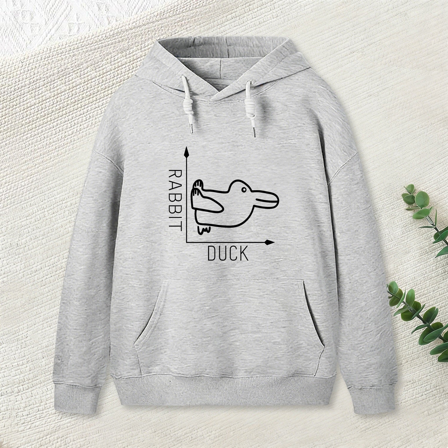 Rabbit or Duck Funny Geek Hoodie