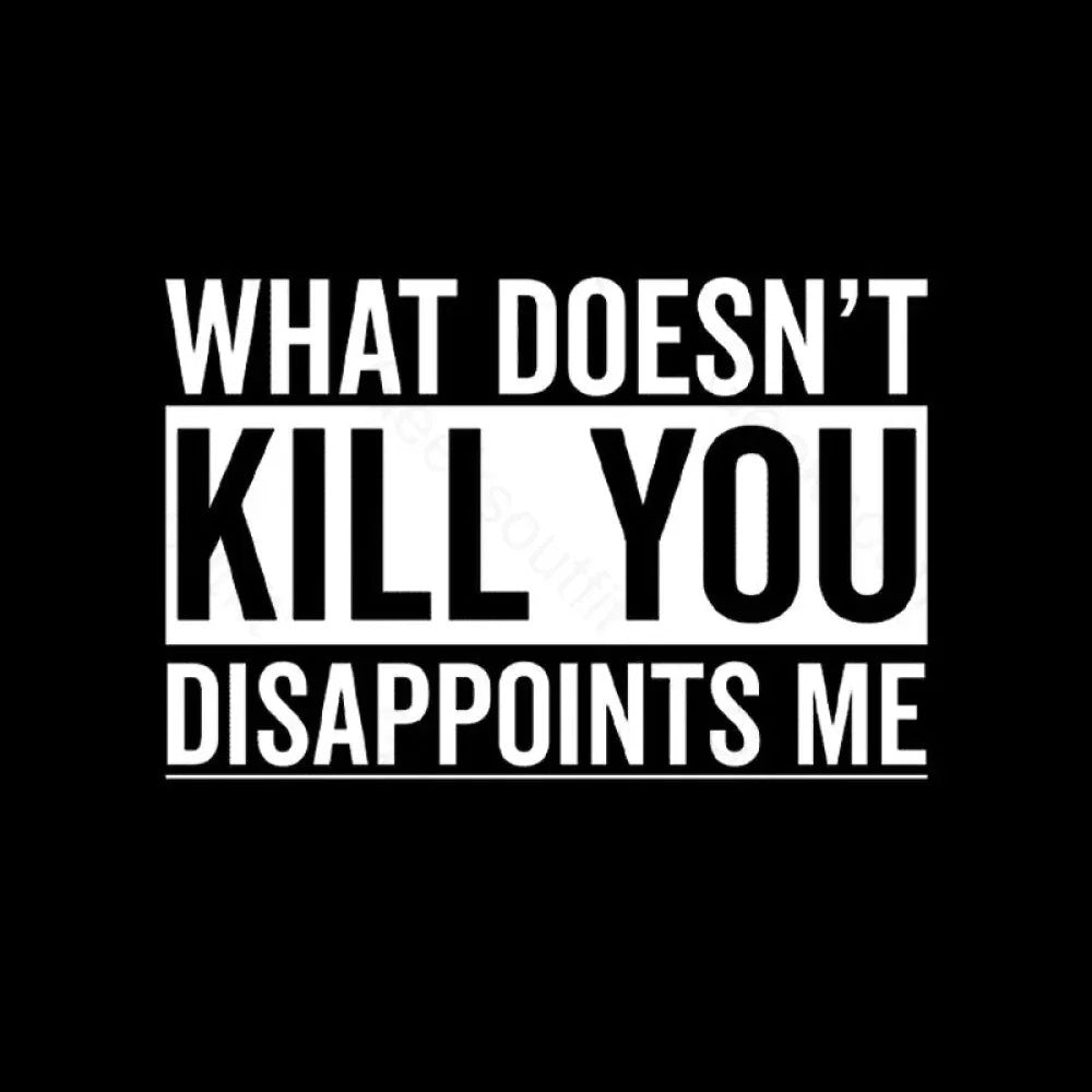 What Doesn't Kill You Disappoints Me Hoodie