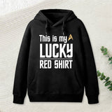 The Original Series This Is My Lucky Red Shirt Inkestyle Hoodie