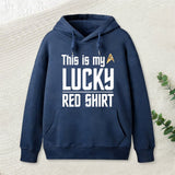 The Original Series This Is My Lucky Red Shirt Inkestyle Hoodie