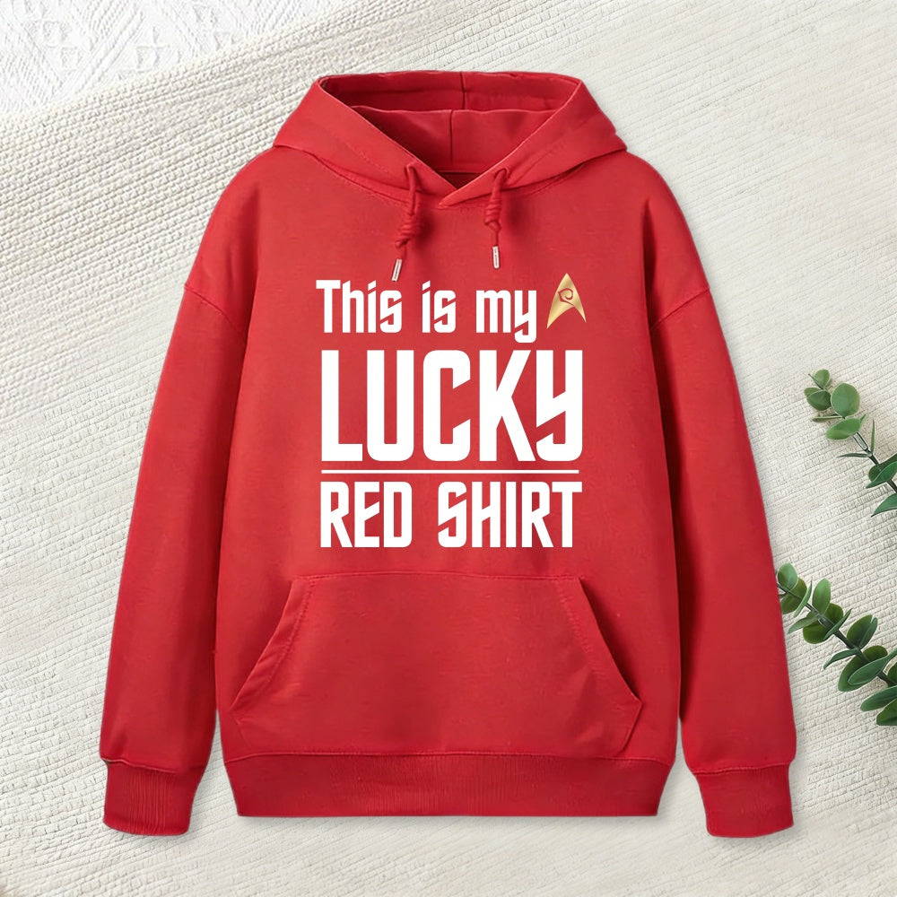 The Original Series This Is My Lucky Red Shirt Inkestyle Hoodie