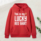 The Original Series This Is My Lucky Red Shirt Inkestyle Hoodie