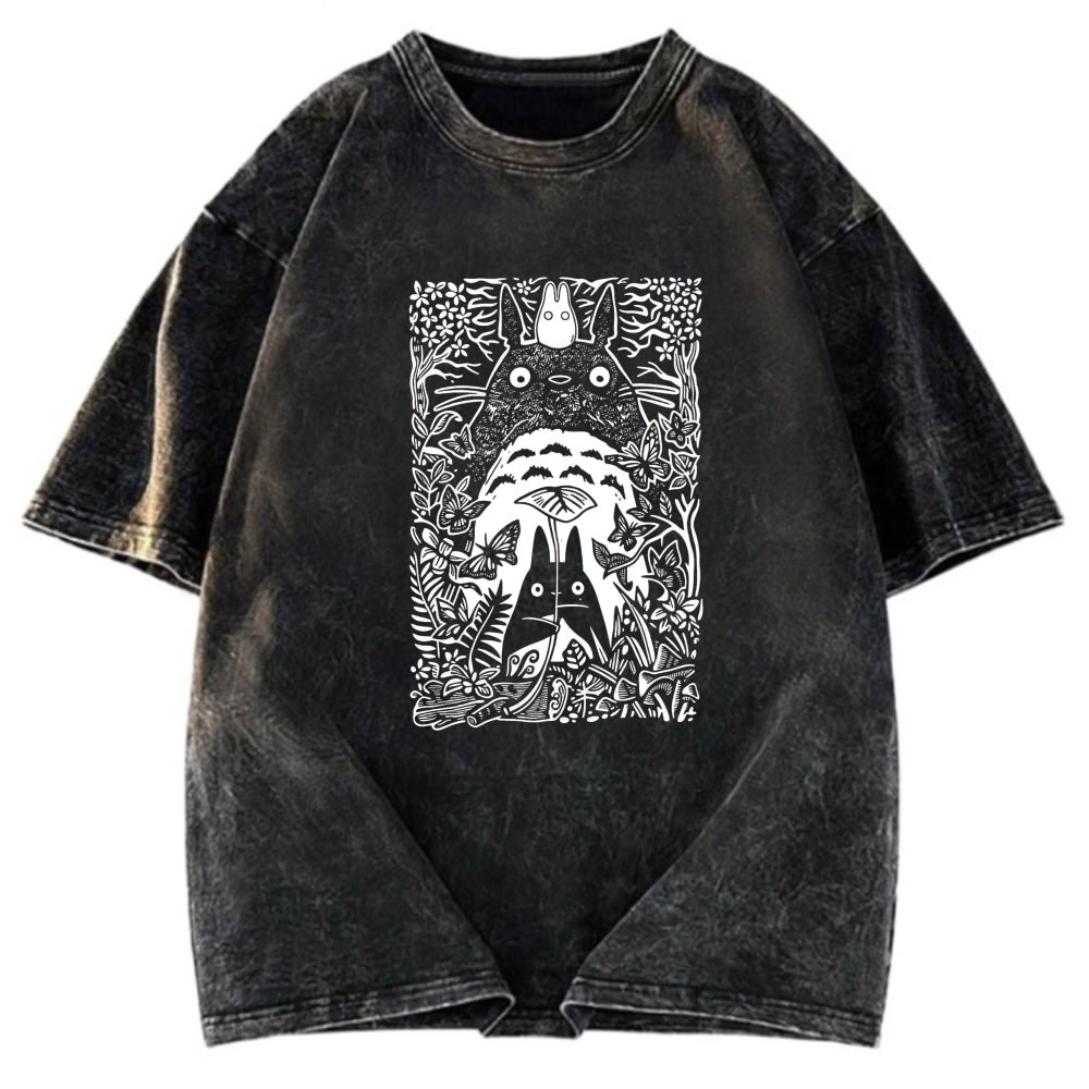 Tokyosol Vintage Neighbor Totoro Washed T-Shirt