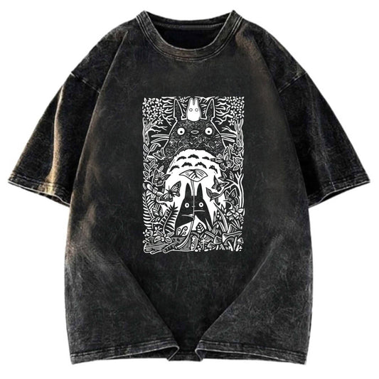 Tokyosol Vintage Neighbor Totoro Washed T-Shirt