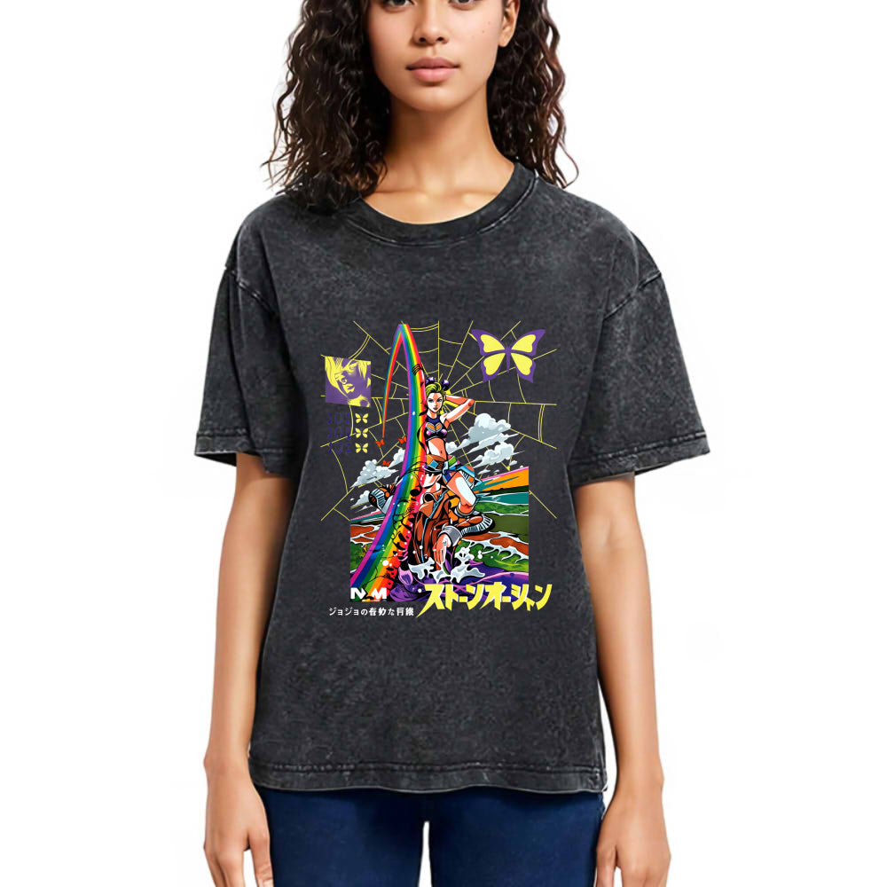 Tokyosol Jojo Bizarre Adventure Washed T-Shirt