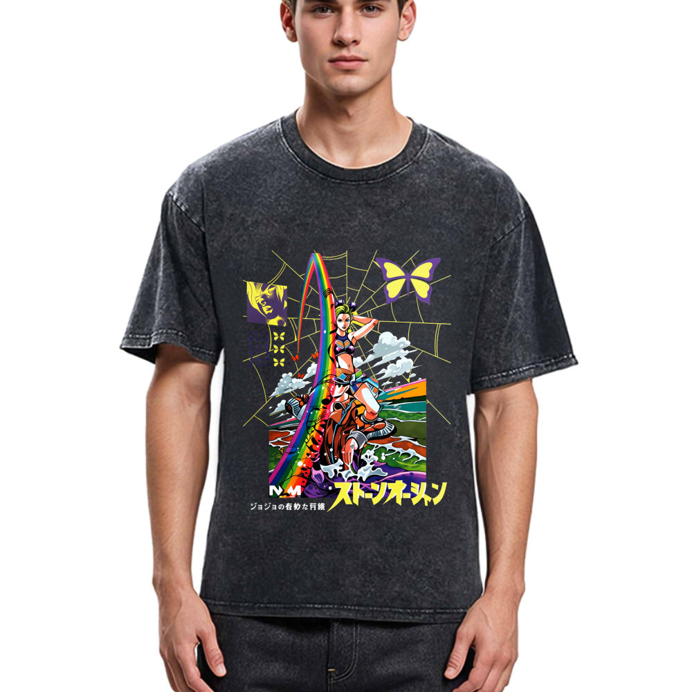 Tokyosol Jojo Bizarre Adventure Washed T-Shirt