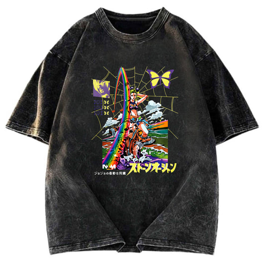 Tokyosol Jojo Bizarre Adventure Washed T-Shirt
