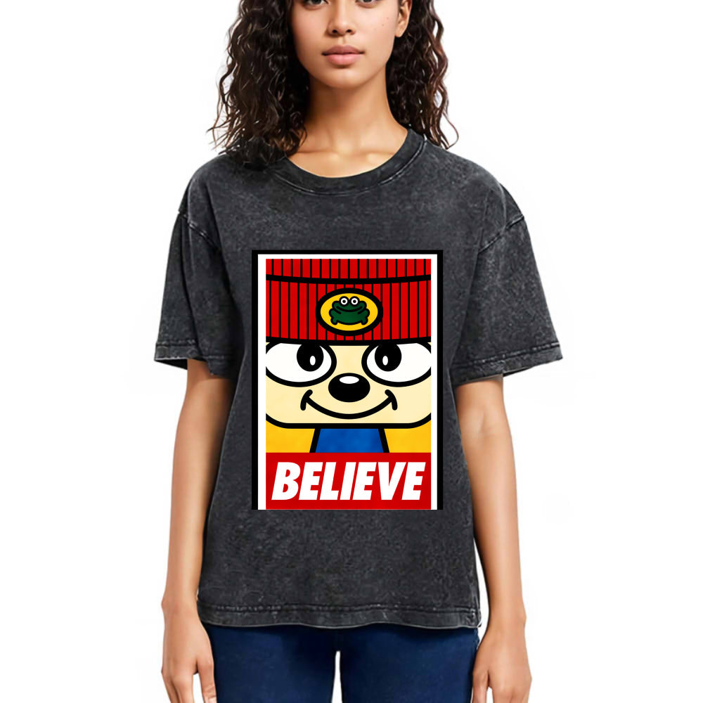 Tokyosol PaRappa the Rapper Believe Washed T-Shirt