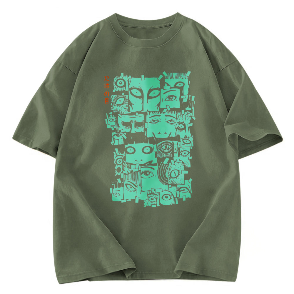 Tokyosol Eyes of Horror Japanese Washed T-Shirt