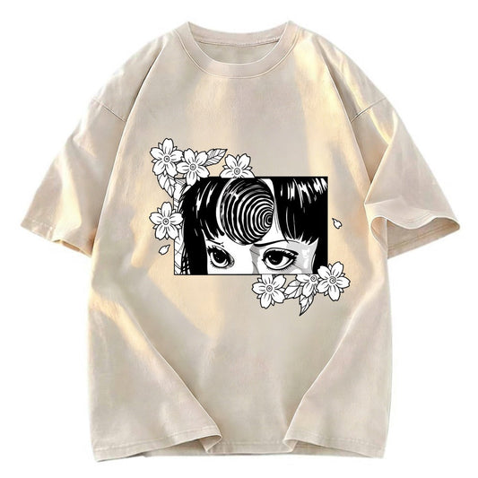 Tokyosol Tomie and Flowers Washed T-Shirt