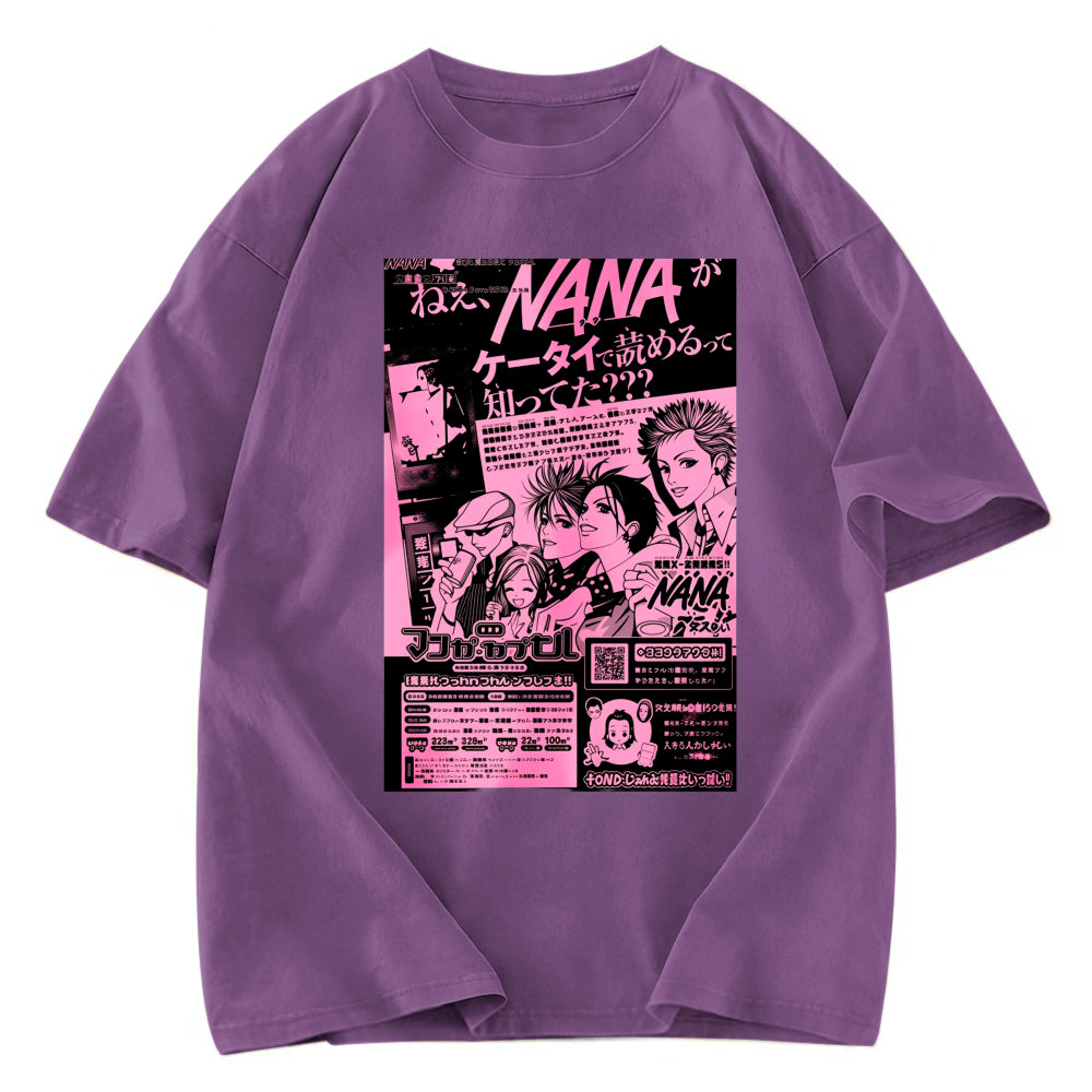 Tokyosol Nana Black Stone Washed T-Shirt