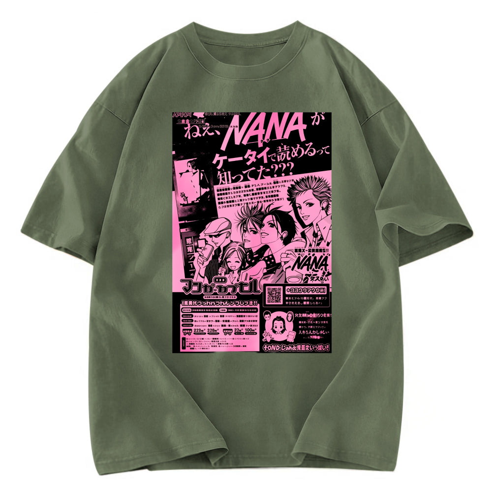 Tokyosol Nana Black Stone Washed T-Shirt