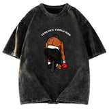 Tokyosol Terence Crawford Boxing Cartoon Art Washed T-Shirt