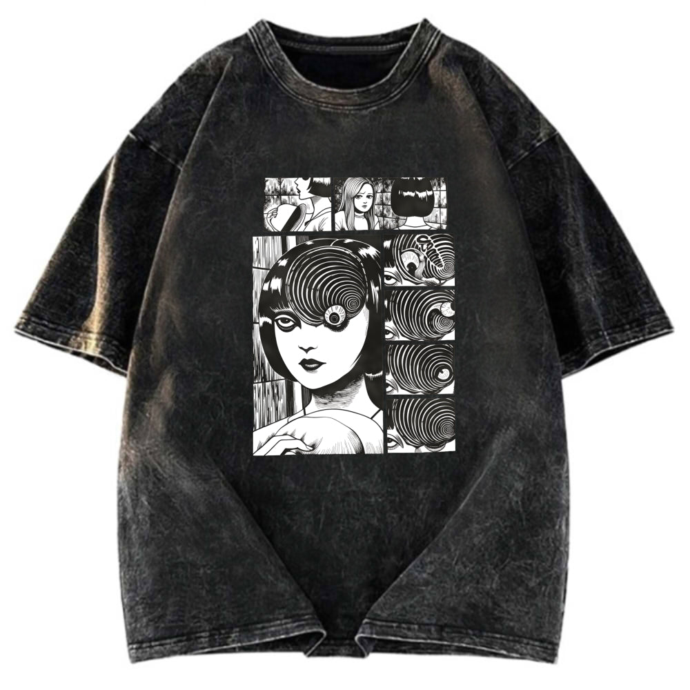 Tokyosol Tomie Anime Horror Washed T-Shirt