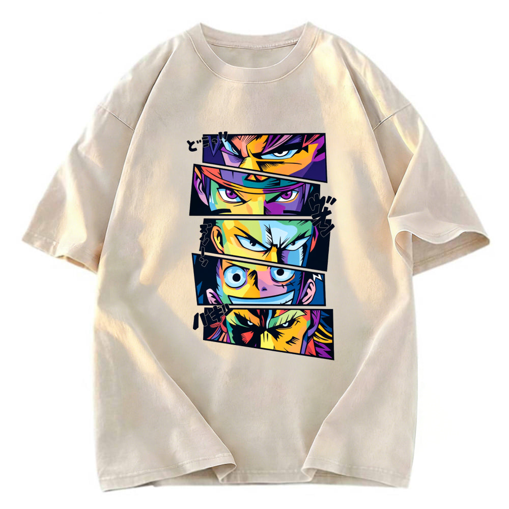 Tokyosol Anime Legends In Pop Art Washed T-Shirt