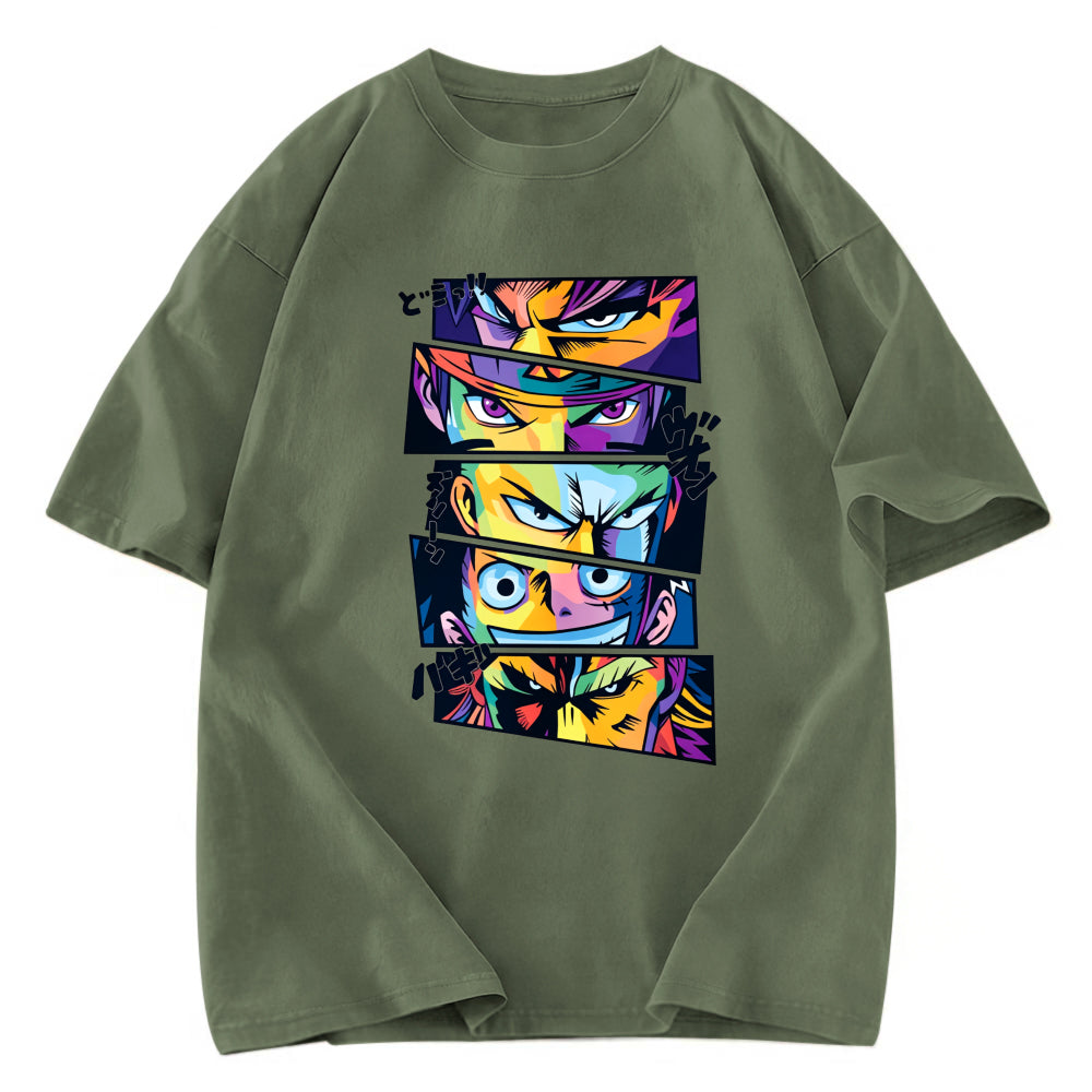 Tokyosol Anime Legends In Pop Art Washed T-Shirt