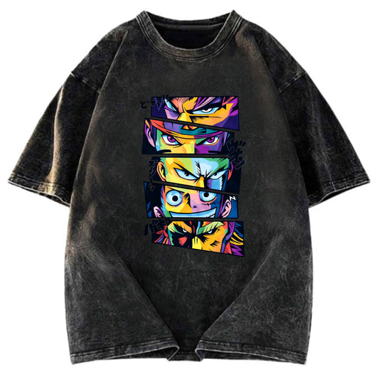 Tokyosol Anime Legends In Pop Art Washed T-Shirt
