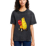 Tokyosol Larve Red and Yellow on The Car Washed T-Shirt