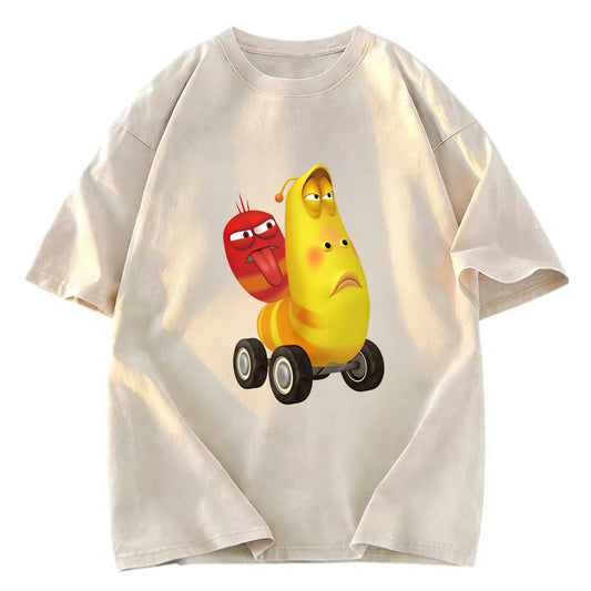 Tokyosol Larve Red and Yellow on The Car Washed T-Shirt
