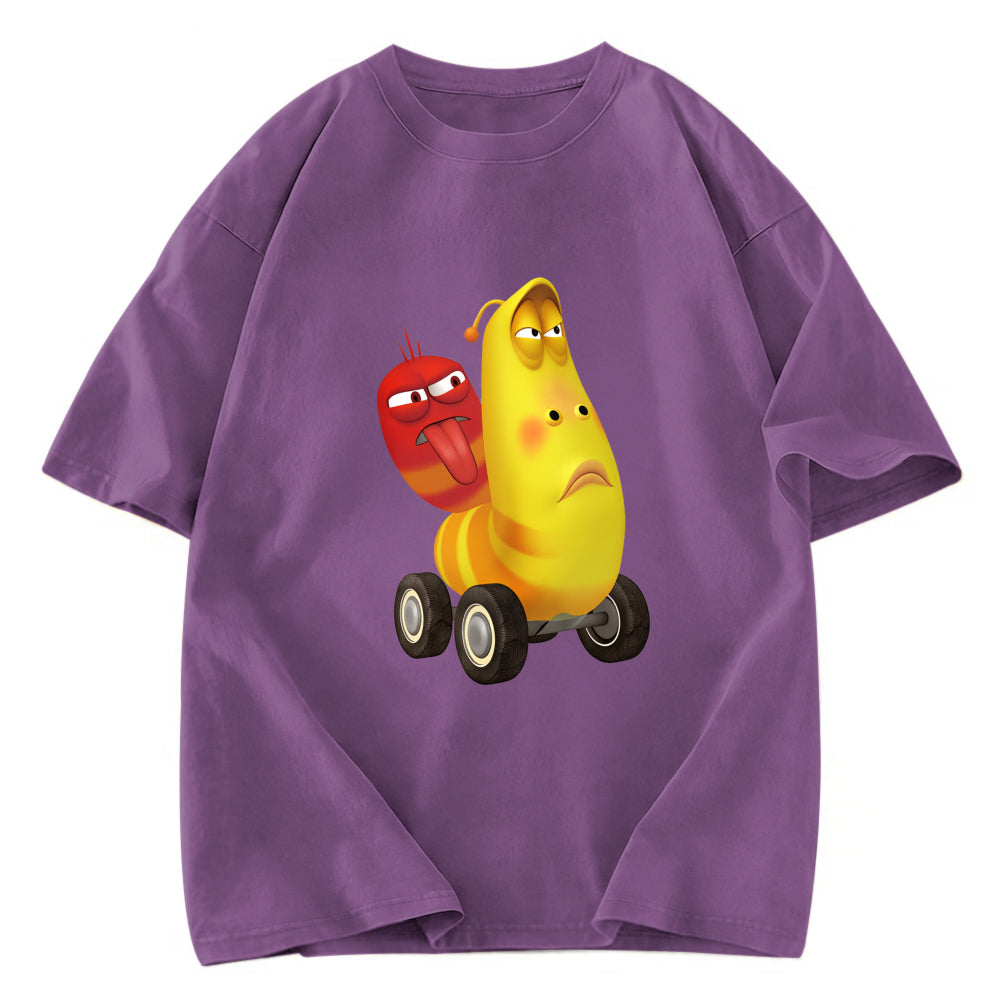 Tokyosol Larve Red and Yellow on The Car Washed T-Shirt
