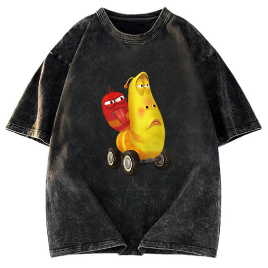 Tokyosol Larve Red and Yellow on The Car Washed T-Shirt