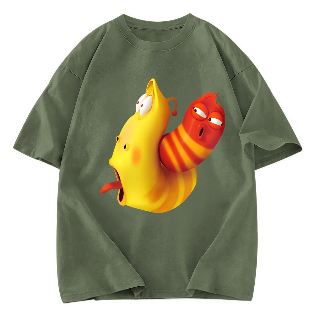 Tokyosol Larve Red and Yellow Washed T-Shirt