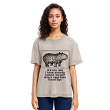 Tokyosol I Have Turned Myself Into A Capybara Washed T-Shirt