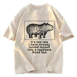 Tokyosol I Have Turned Myself Into A Capybara Washed T-Shirt