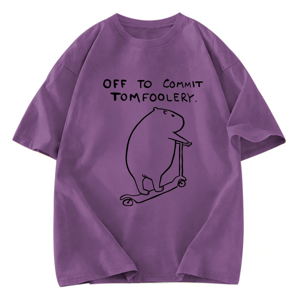 Tokyosol Capybara Is Ready Washed T-Shirt
