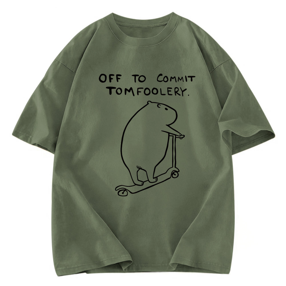 Tokyosol Capybara Is Ready Washed T-Shirt